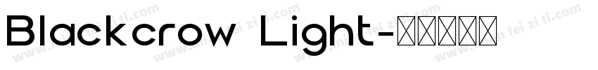 Blackcrow Light字体转换